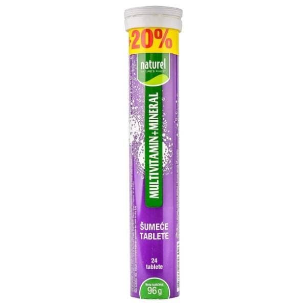 Šumeće tablete NATUIREL multivitamin + mineral 96g 0
