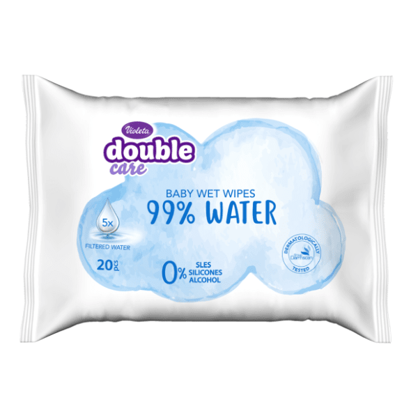 Vlažne maramice VIOLETA baby water care 20kom 0