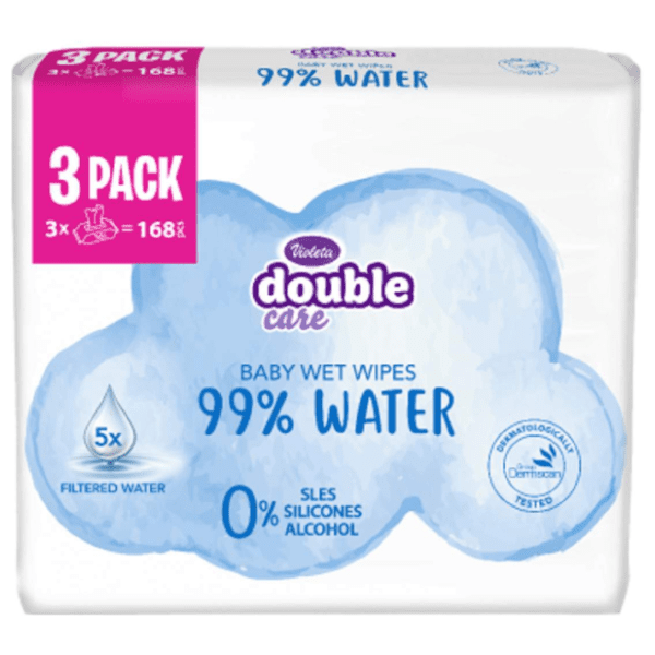 Vlažne maramice VIOLETA baby water care 3x56kom 0