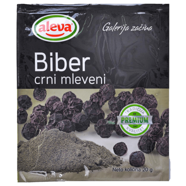 ALEVA Papar crni mljeveni 20g 0