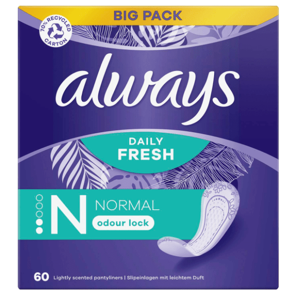 ALWAYS Dnevni ulošci Fresh & protect normal 60kom 0