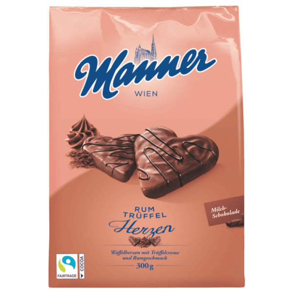 Biskvit MANNER Rum srce 300g 0
