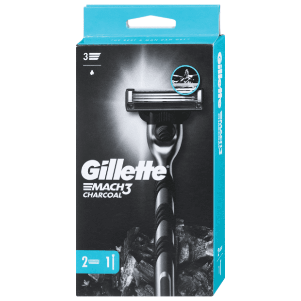 Brijač GILLETTE Mach 3 charcoal + 2 punjenja gratis 0