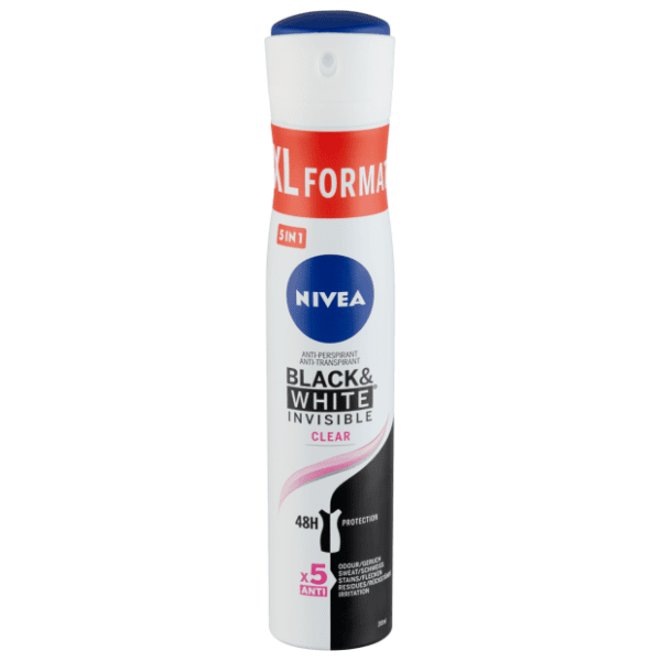 Dezodorans NIVEA Black & white invisible clear XL 200ml 0