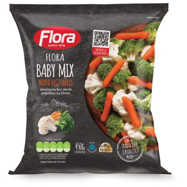 FLORA Baby mješavina povrća 450g 0