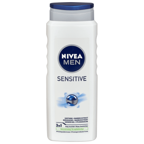 Gel za tuširanje NIVEA Men sensitive 3u1 500ml 0