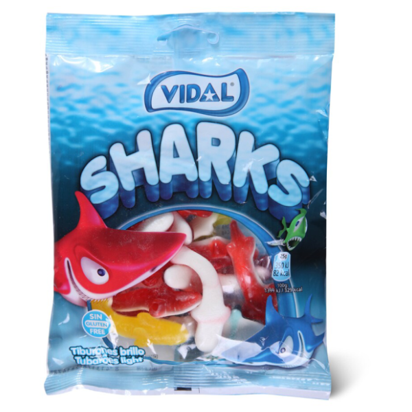 Gumeni bomboni VIDAL Sharks 100g 0