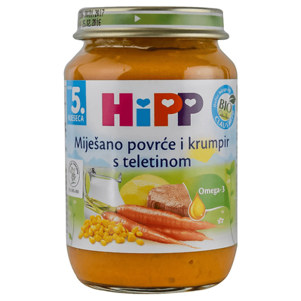 Kašica HIPP Bio teletina povrće krumpir 190g 0