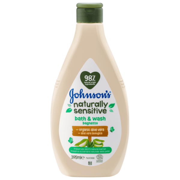 Dječji gel za kupanje JOHNSON'S Natural bio aloe vera 395ml 0