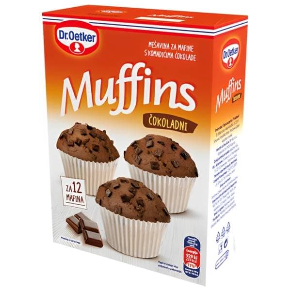 DR.OETKER Smjesa za muffine komadići čokolade 360g 0