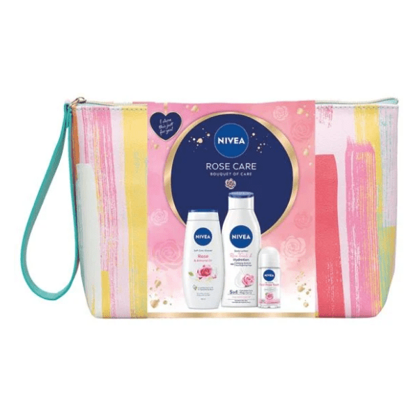 NIVEA Set Rose care torbica (Gel za tuširanje, losion, roll-on) 0