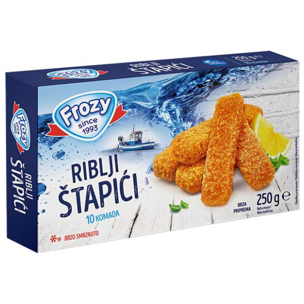 Panirani riblji štapići FROZY 250g 0