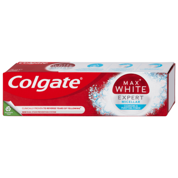 Pasta za zube COLGATE Max white expert micellar 75ml 0