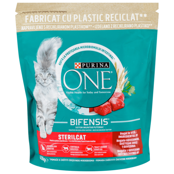 PURINA One hrana za mačke govedina 450g 0