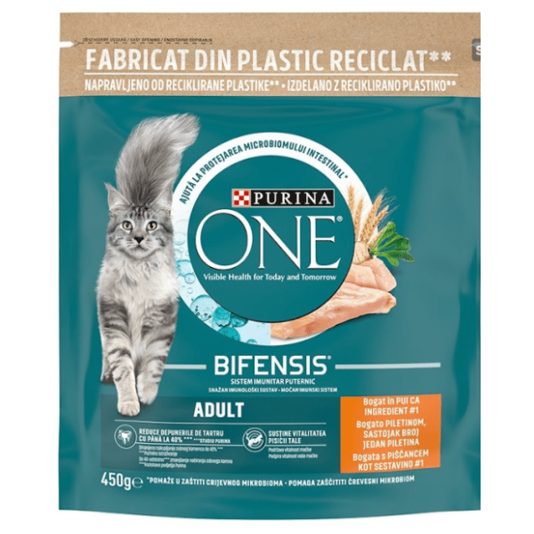 PURINA One adult hrana za mačke piletina 450g 0