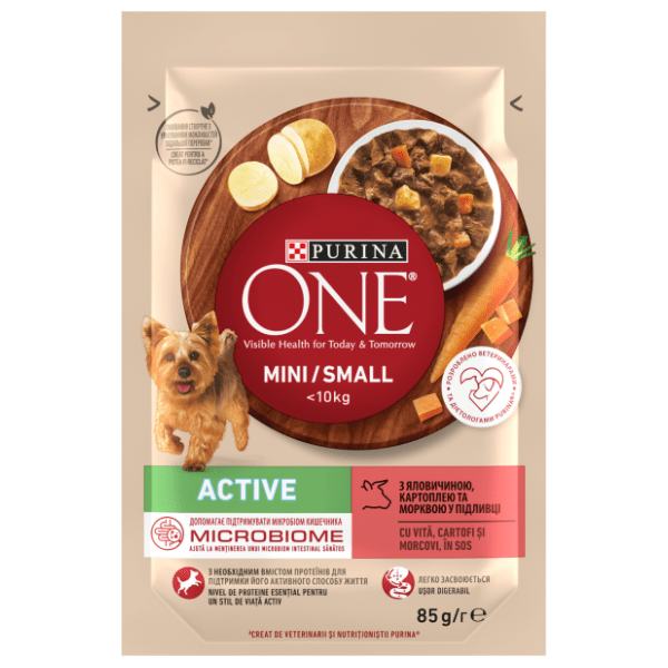 PURINA ONE hrana za male pse adult govedina i krumpir 85g 0