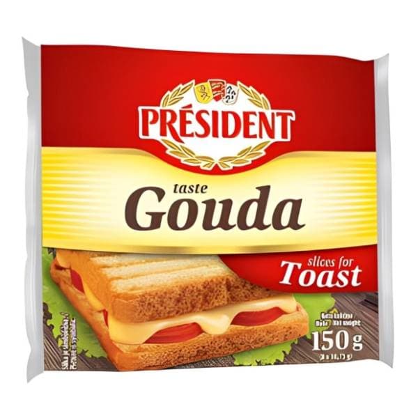 Sir gouda listići PRESIDENT 150g 0