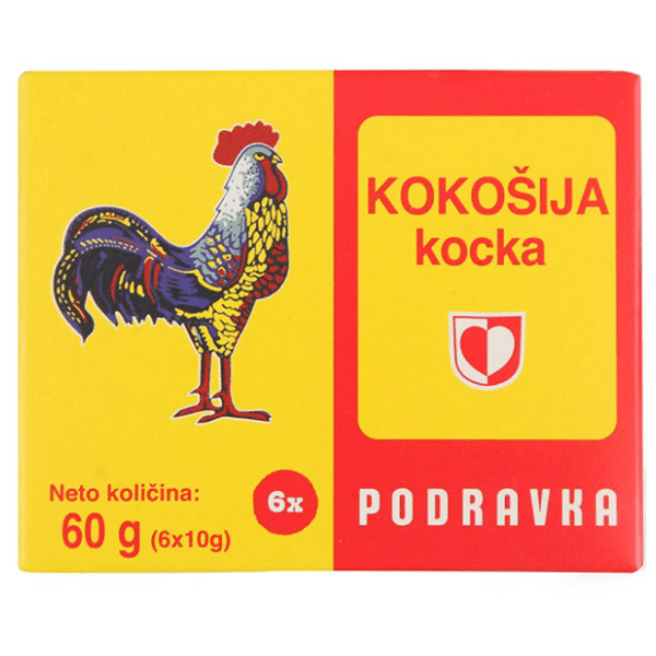 Kocka za juhu PODRAVKA Kokošja retro 60g 0