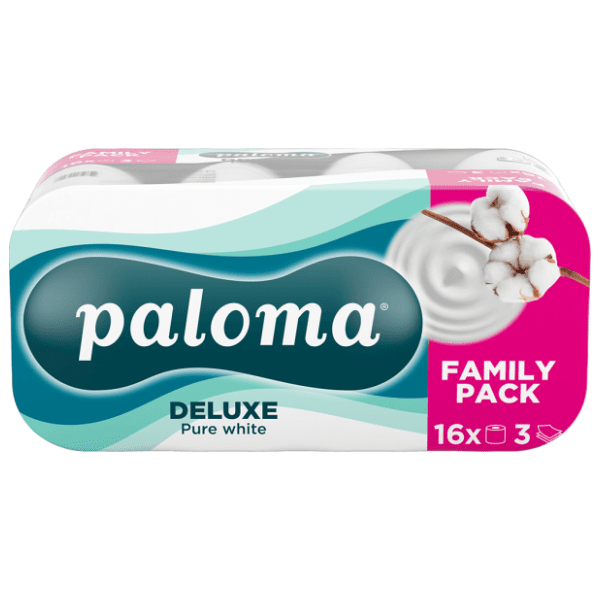 Toaletni papir PALOMA deluxe pure white 3 sloja 16 kom 0