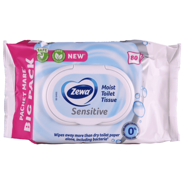 Vlažni toaletni papir ZEWA sensitive 80kom 0