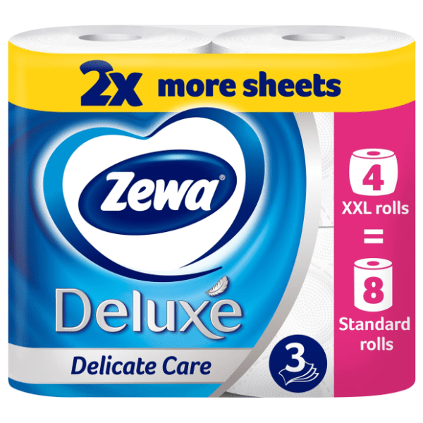 Toaletni papir ZEWA XXL deluxe delicate care 3 sloja 4 kom 0