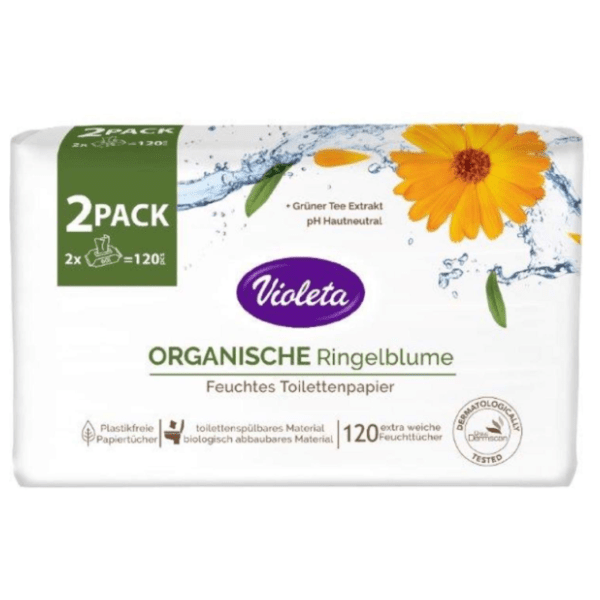 Vlažni toaletni papir VIOLETA neven 2x60kom 0