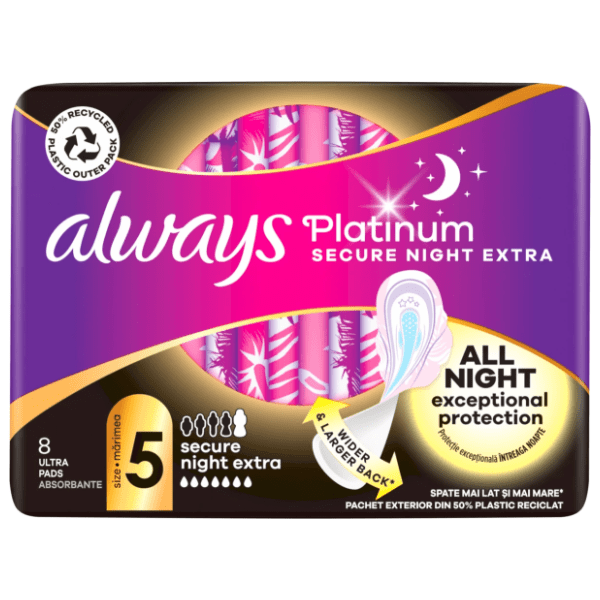 ALWAYS Platinum noćni ulošci 5 8kom 0