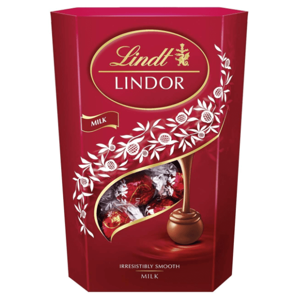 Bombonijera LINDT milk cornet 337g 0