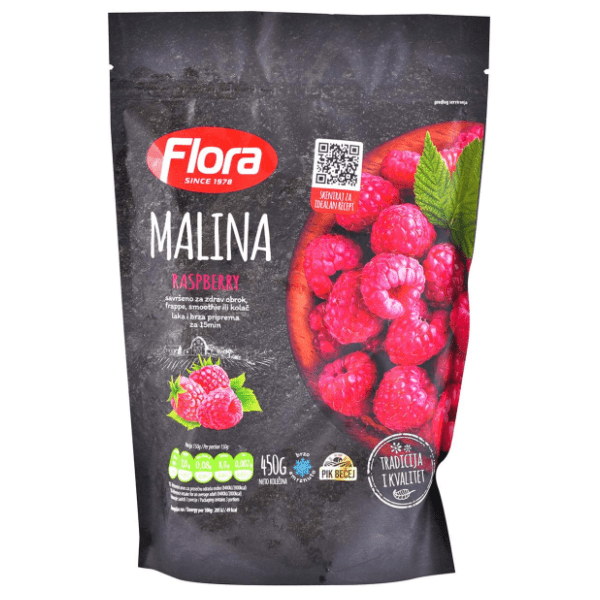 FLORA smrznuta malina 450g 0