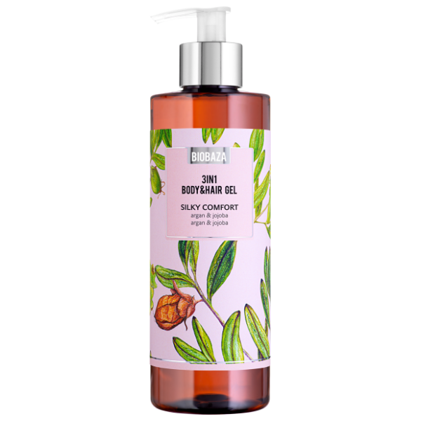 Gel za tuširanje BIOBAZA 3u1 silky comfort 400ml 0
