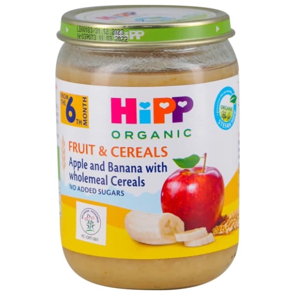 Kašica HIPP Bio jabuka banana sa žitaricama 190g 0