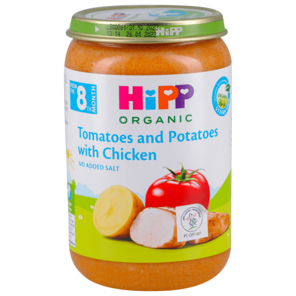 HIPP Bio kašica krumpir i rajčica s piletinom 220g 0
