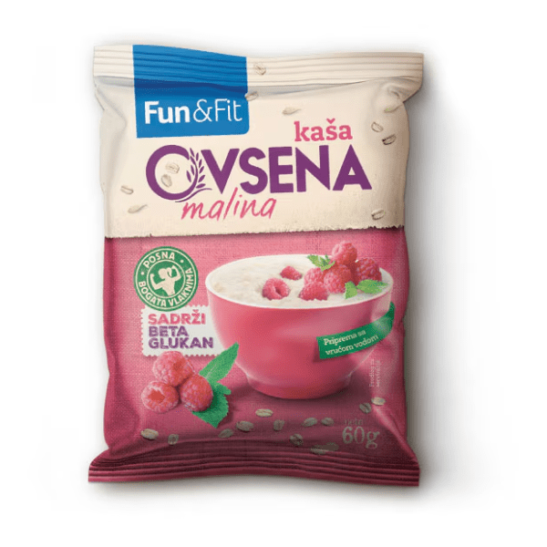 FUN & FIT zobena kaša malina 60g 0