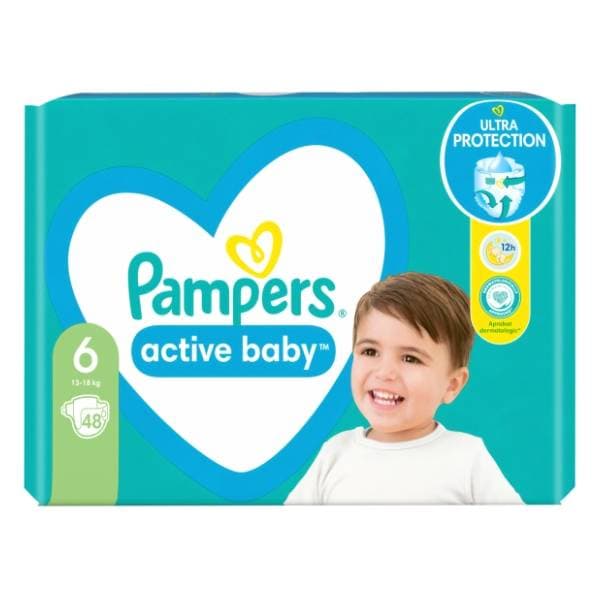 PAMPERS pelene Active baby 6 48kom 0