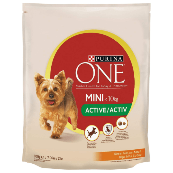 PURINA One mini adult piletina riža hrana za male pse 800g 0