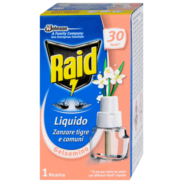 RAID nadopuna za aparat protiv komaraca 30 noći jasmin 21ml 0