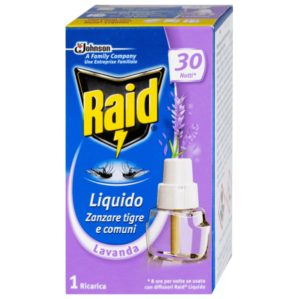 RAID nadopuna za aparat protiv komaraca 30 noći lavanda 21ml 0