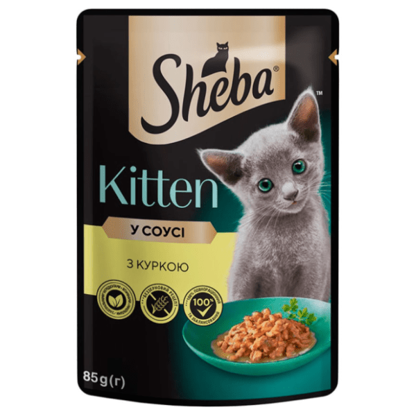 SHEBA Junior hrana za mačke piletina 85g 0