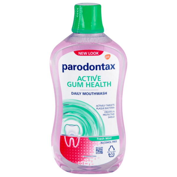Tekućina za ispiranje usta PARODONTAX active gum health 500ml 0