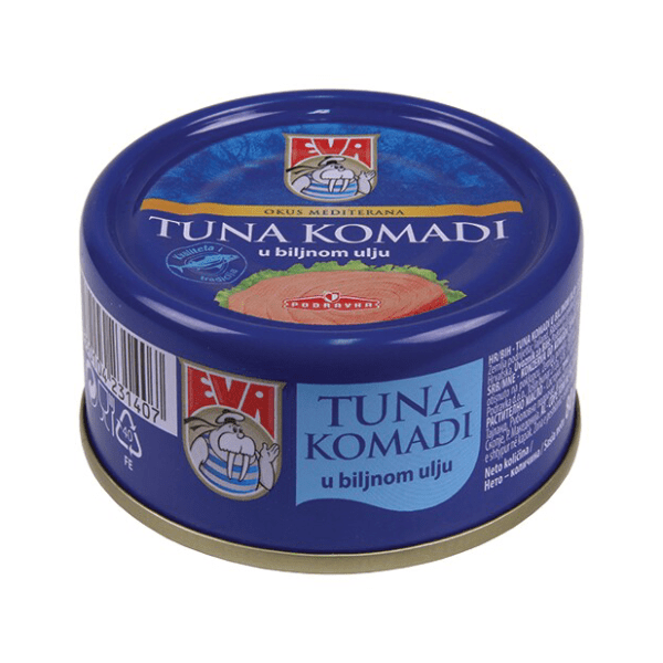 Tuna EVA komadi u biljnom ulju 80g 0