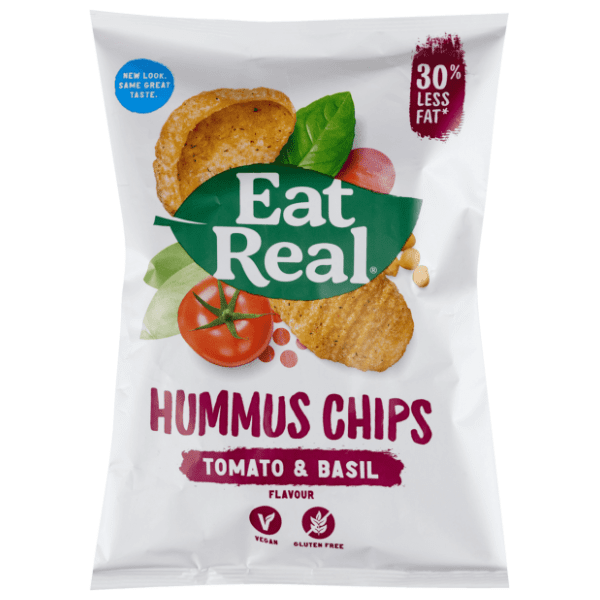 Čips EAT REAL hummus rajčica bosiljak 45g 0
