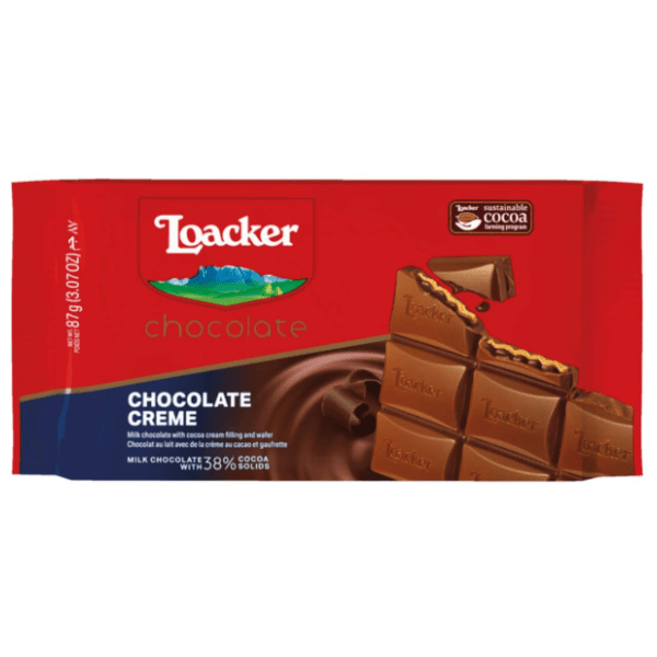 Čokolada LOACKER kakao krem 87g 0