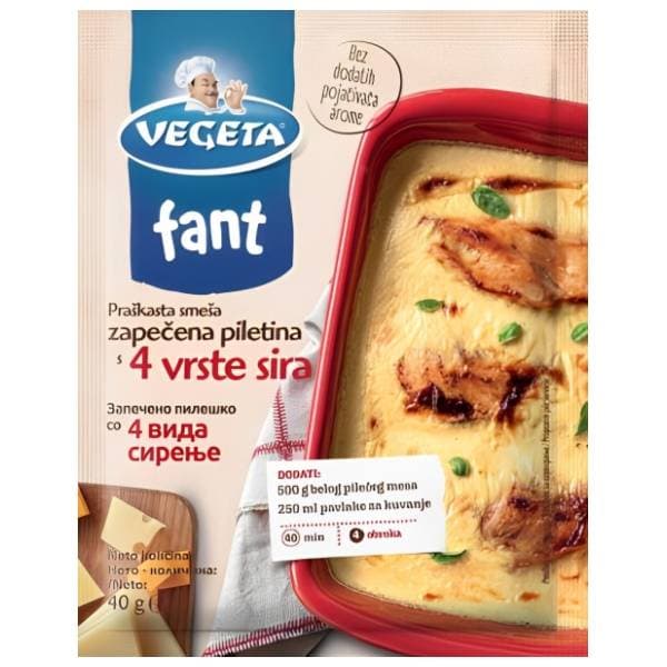 VEGETA Fant piletina 4 vrste sira 40g 0