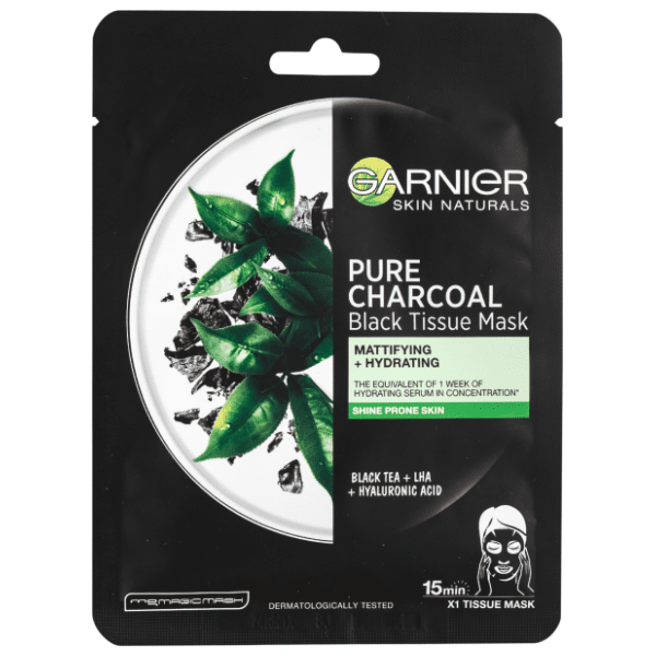 GARNIER Skin naturals chacoal maska za lice 1kom 0