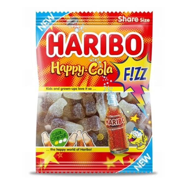 Gumeni bomboni HARIBO happy cola fizz 100g 0
