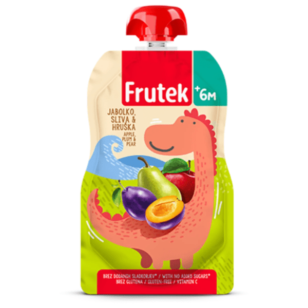 FRUTEK kašica jabuka šljiva kruška 100g 0