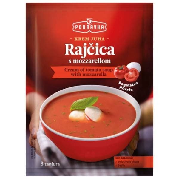 Krem juha PODRAVKA rajčica s mozzarellom 80g 0