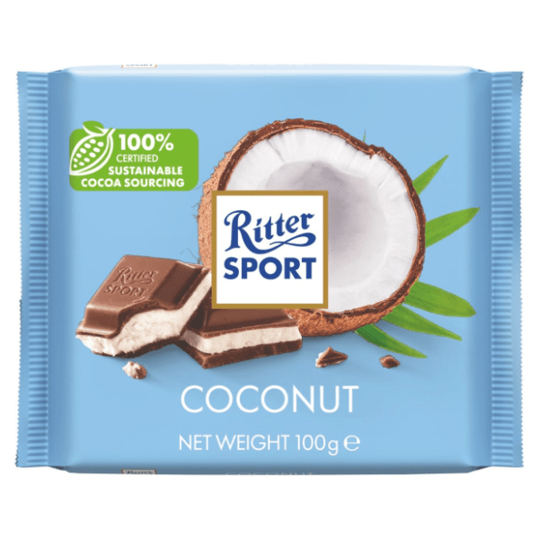 Čokolada RITTER SPORT mliječna kokos 100g 0