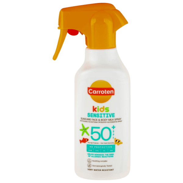 Mlijeko za sunčanje CARROTEN kids sensitive SPF50+ 270ml 0