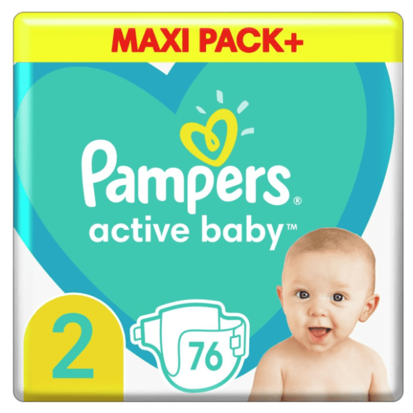 PAMPERS pelene Active baby 2 76kom 0